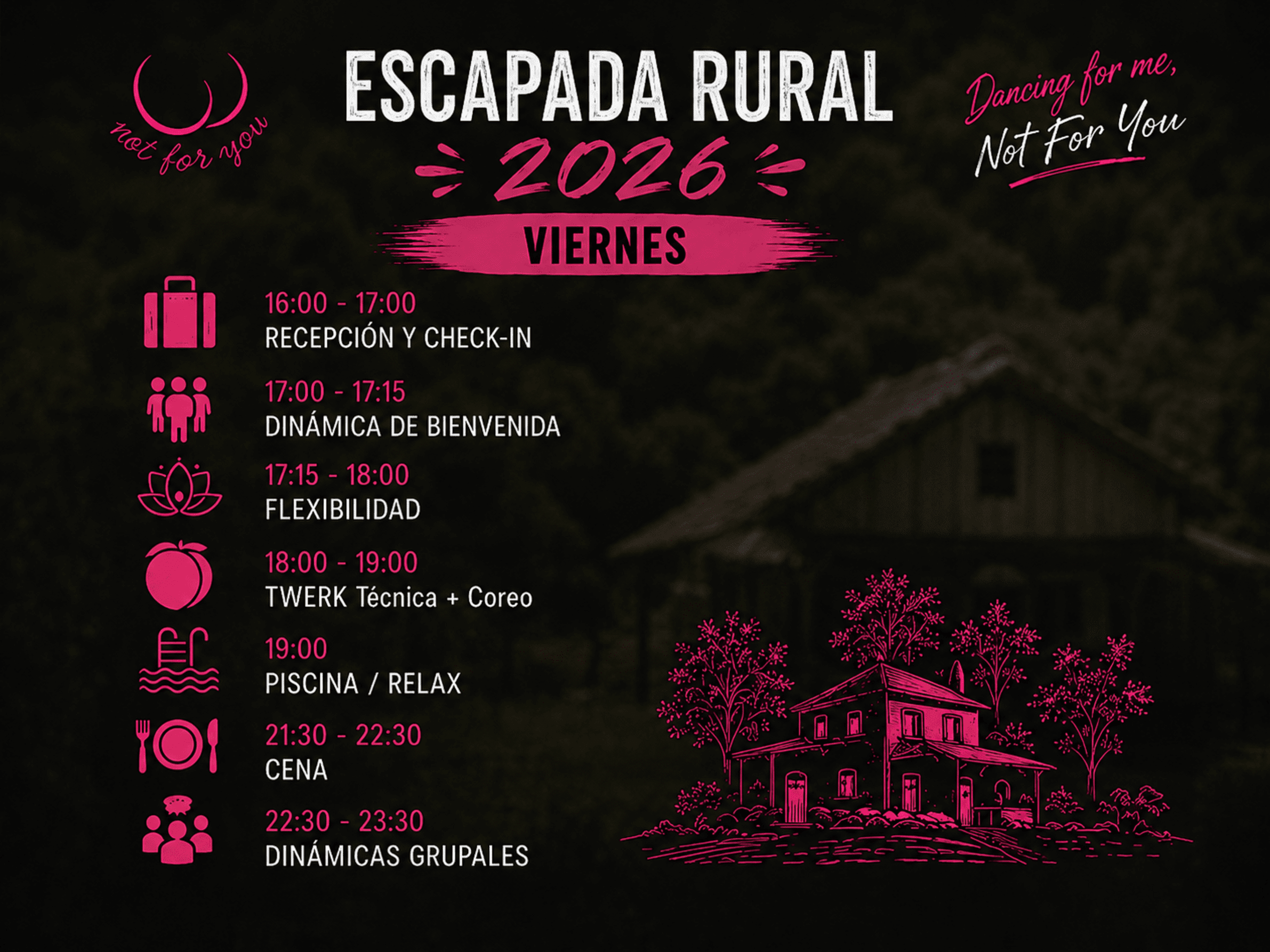 RESERVA ESCAPADA RURAL TWERK 2026 - 2